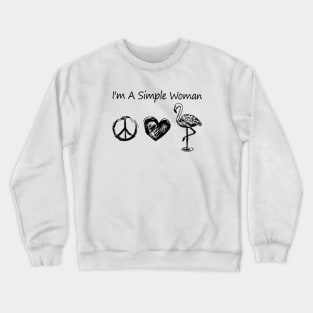 Im A Simple Woman Mom Crewneck Sweatshirt